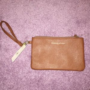 Leather wristlet